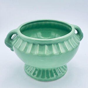 1940s Fredericksburg Art Pottery Swan Handled Planter Cleveland,OH USA